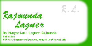 rajmunda lagner business card